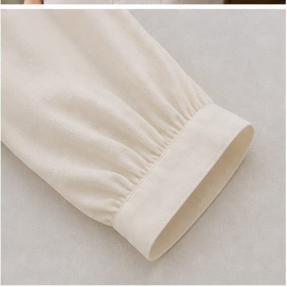 Cream Ruffle Blouse - Picture 5 of 6